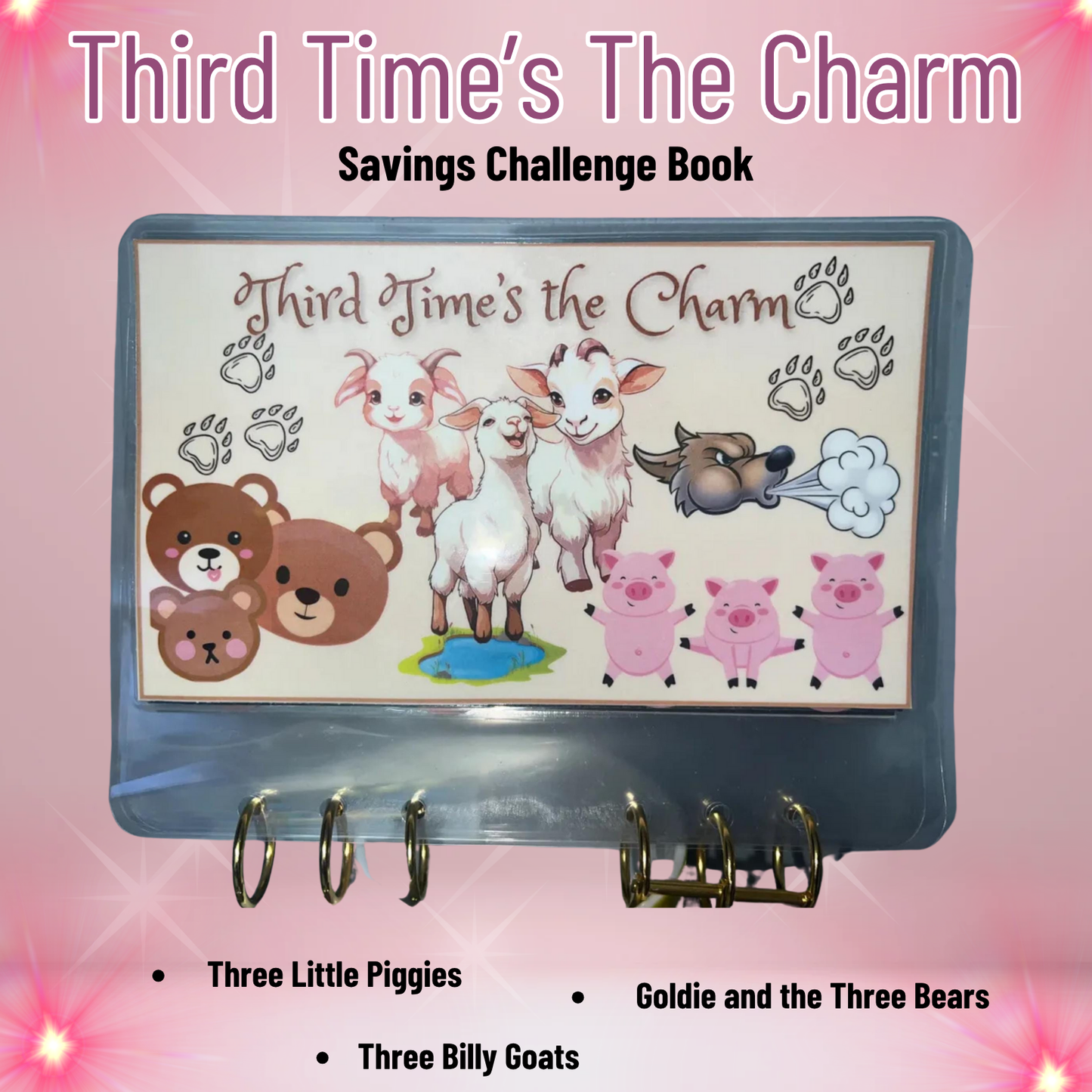 Third Times the Charm Savings Book