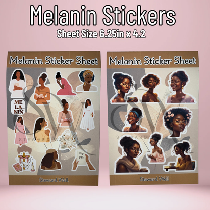 Melanin Sticker Sheets (6.25 x 4.2)