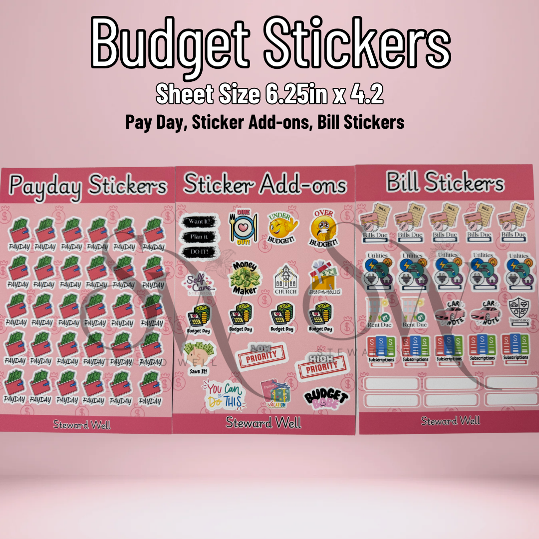 Budget Stickers (6.25 x 4.2)