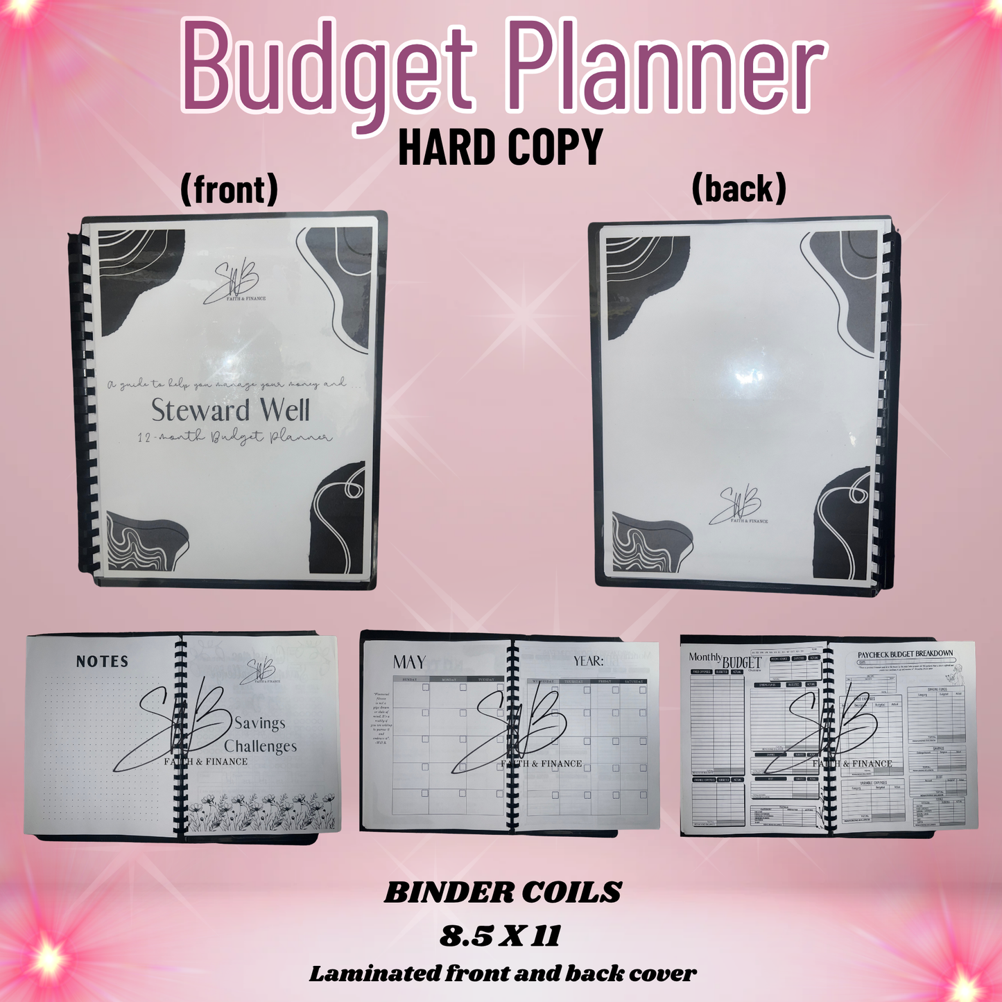 12-Month Steward Well Budget Book - HARD COPY