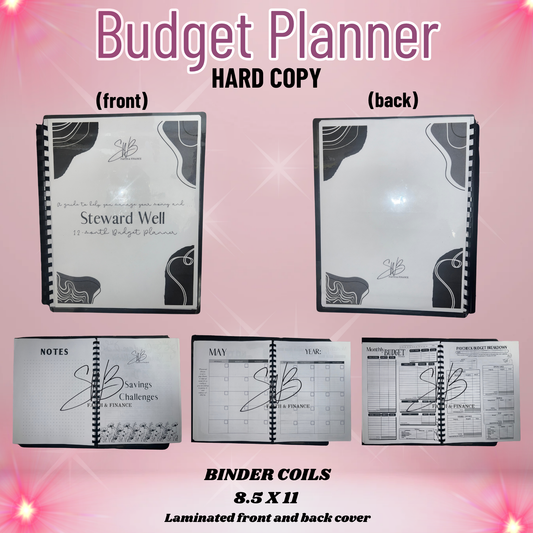 12-Month Steward Well Budget Book - HARD COPY