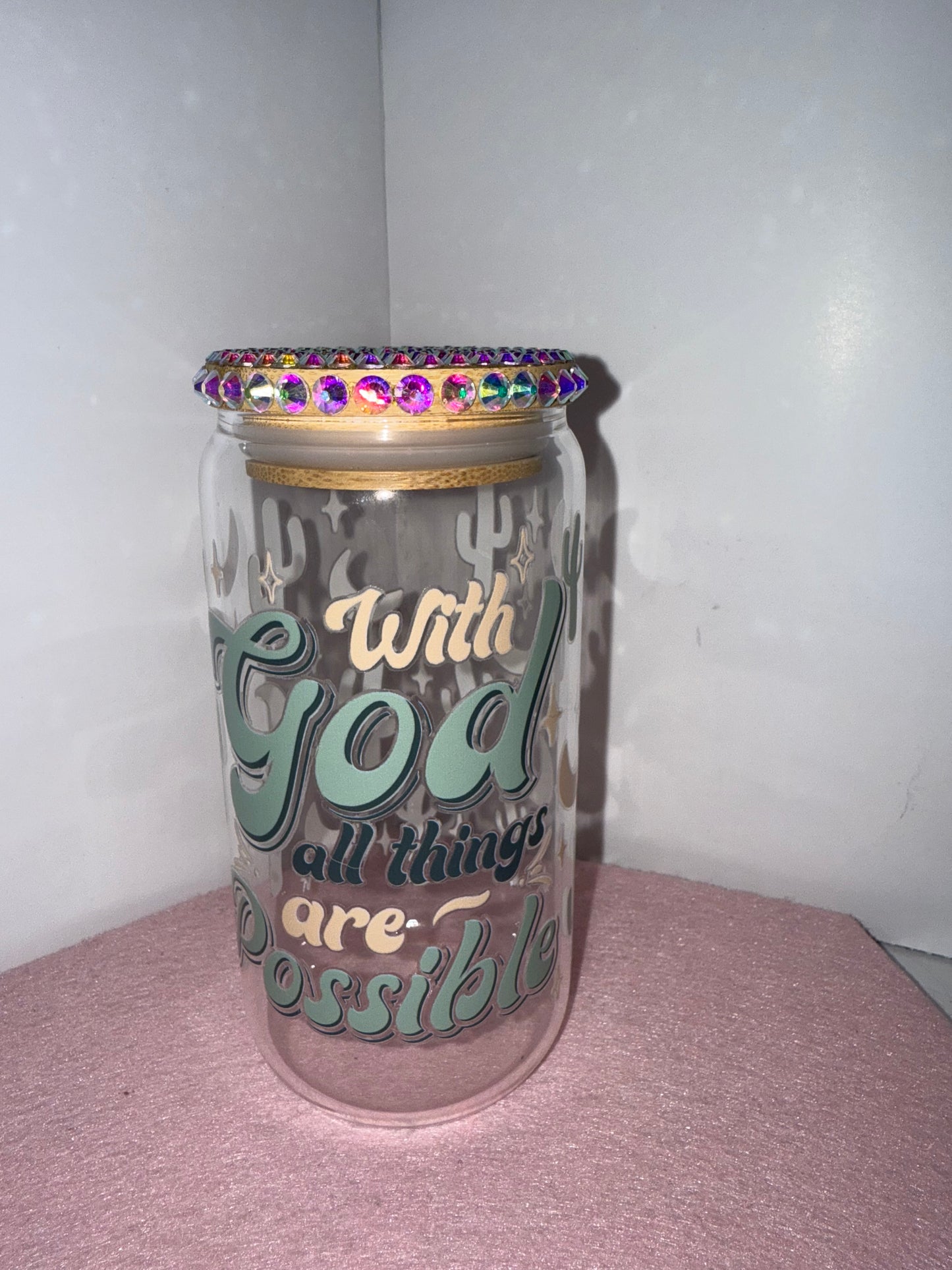 Full of Faith - Custom Glass Cups 16oz