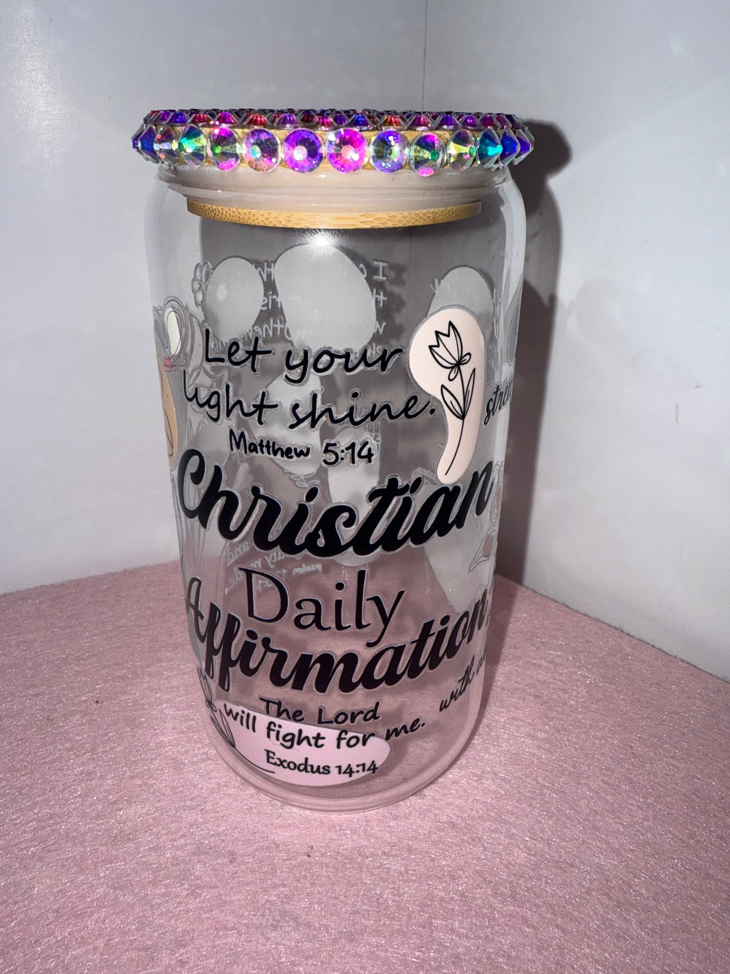 Full of Faith - Custom Glass Cups 16oz