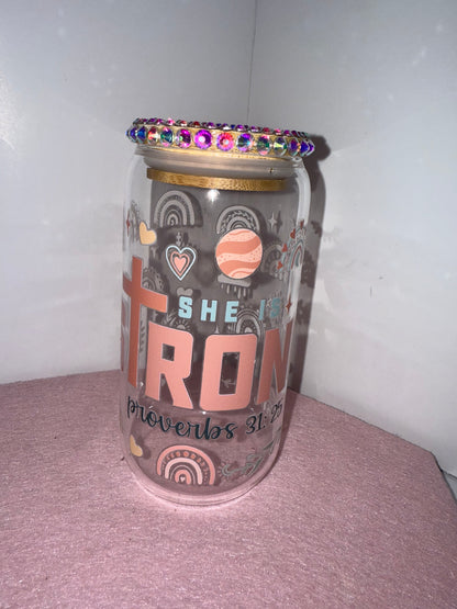 Full of Faith - Custom Glass Cups 16oz