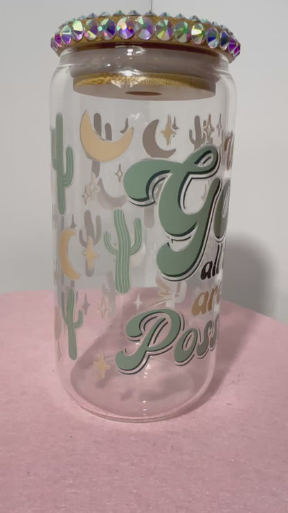 Full of Faith - Custom Glass Cups 16oz